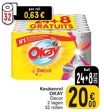 Promotions Keukenrol okay - Okay - Valide de 07/05/2024 à 13/05/2024 chez Cora