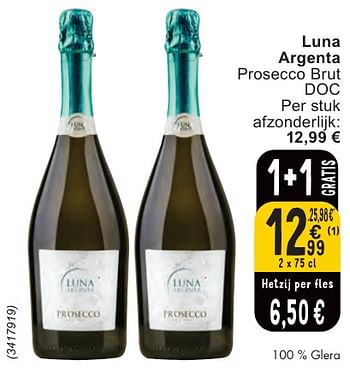Promoties Luna argenta prosecco brut doc - Schuimwijnen - Geldig van 07/05/2024 tot 13/05/2024 bij Cora