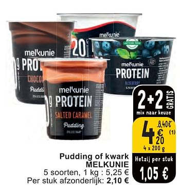 Promoties Pudding of kwark melkunie - Melkunie - Geldig van 07/05/2024 tot 13/05/2024 bij Cora