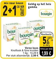 Promoties Verse kaas - Boursin - Geldig van 07/05/2024 tot 13/05/2024 bij Cora