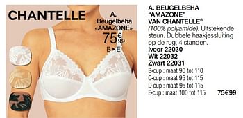 Promotions Beugelbeha amazone van chantelle - Chantelle - Valide de 01/05/2024 à 30/06/2024 chez Damart