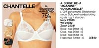 Promoties Beugelbeha amazone van chantelle - Chantelle - Geldig van 01/05/2024 tot 30/06/2024 bij Damart