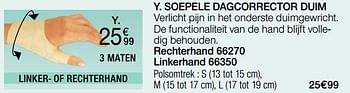 Promotions Soepele dagcorrector duim - Epitact - Valide de 01/05/2024 à 30/06/2024 chez Damart