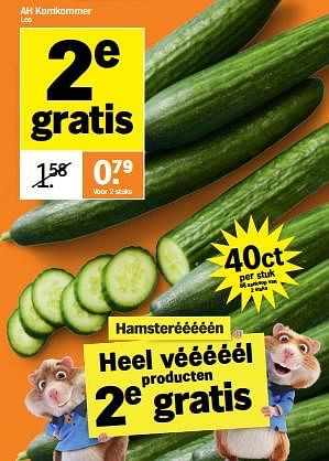 Promoties Ah komkommer - Huismerk - Albert Heijn - Geldig van 06/05/2024 tot 12/05/2024 bij Albert Heijn