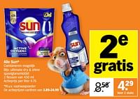 Promotions Sun ultimate dry + shine spoelglansmiddel - Sun - Valide de 06/05/2024 à 12/05/2024 chez Albert Heijn