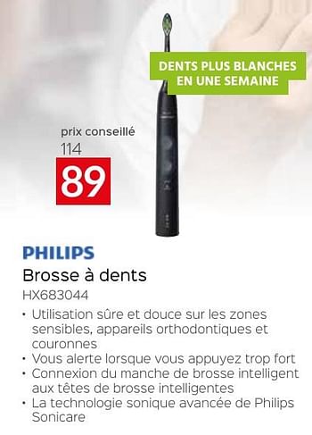 Promotions Brosse à dents hx683044 - Philips - Valide de 26/04/2024 à 31/05/2024 chez Selexion