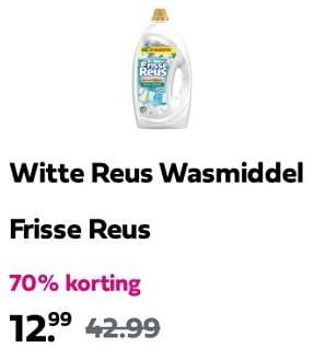 Promoties Witte reus wasmiddel frisse reus - Witte reus - Geldig van 05/05/2024 tot 09/05/2024 bij Plein