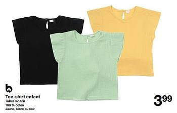 Promotions Tee-shirt enfant - Produit maison - Zeeman  - Valide de 04/05/2024 à 10/05/2024 chez Zeeman