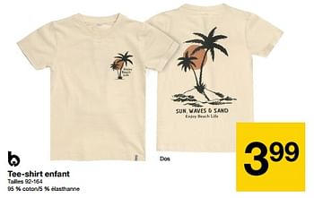 Promoties Tee-shirt enfant - Huismerk - Zeeman  - Geldig van 04/05/2024 tot 10/05/2024 bij Zeeman