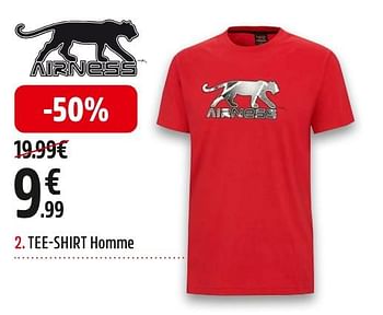 Promoties Tee-shirt homme - Airness - Geldig van 29/04/2024 tot 12/05/2024 bij Intersport
