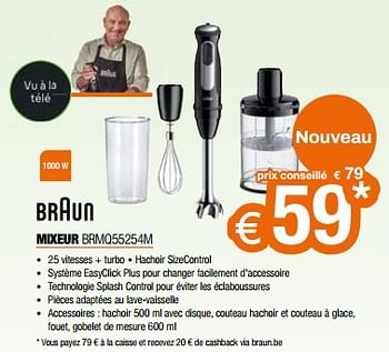 Promoties Braun mixeur brmq55254m - Braun - Geldig van 26/04/2024 tot 31/05/2024 bij Expert