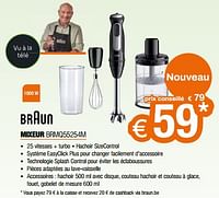 Promotions Braun mixeur brmq55254m - Braun - Valide de 26/04/2024 à 31/05/2024 chez Expert