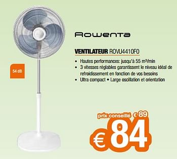 Promoties Rowenta ventilateur rovu4410f0 - Rowenta - Geldig van 26/04/2024 tot 31/05/2024 bij Expert