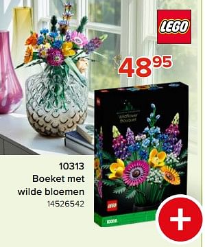 Promotions 10313 boeket met wilde bloemen - Lego - Valide de 03/05/2024 à 09/06/2024 chez Euro Shop