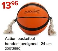 Promoties Action basketbal hondenspeelgoed - Beeztees - Geldig van 03/05/2024 tot 09/06/2024 bij Euro Shop