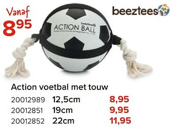 Promotions Action voetbal met touw - Beeztees - Valide de 03/05/2024 à 09/06/2024 chez Euro Shop