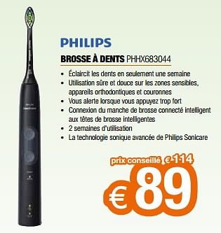 Promotions Philips brosse à dents phhx683044 - Philips - Valide de 26/04/2024 à 31/05/2024 chez Expert