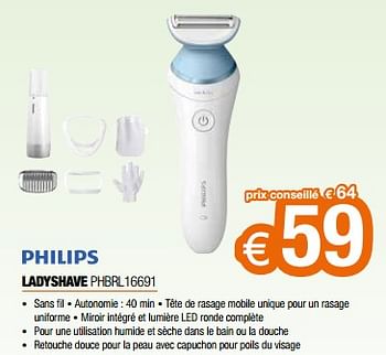 Promoties Philips ladyshave phbrl16691 - Philips - Geldig van 26/04/2024 tot 31/05/2024 bij Expert