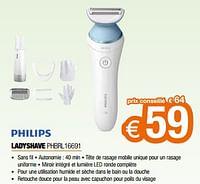 Promotions Philips ladyshave phbrl16691 - Philips - Valide de 26/04/2024 à 31/05/2024 chez Expert