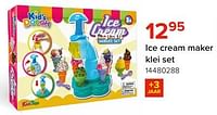 Promoties Ice cream maker klei set - Kid's Dough - Geldig van 03/05/2024 tot 09/06/2024 bij Euro Shop