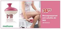 Promoties Massageapparaat anti-cellulitis ac 900 - Medisana - Geldig van 03/05/2024 tot 09/06/2024 bij Euro Shop