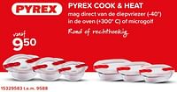 Promoties Pyrex cook + heat - Pyrex - Geldig van 03/05/2024 tot 09/06/2024 bij Euro Shop