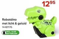 Robotdino met licht + geluid-Huismerk - Euroshop