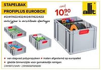 Promoties Stapelbak profiplus eurobox - Allit - Geldig van 03/05/2024 tot 09/06/2024 bij Euro Shop