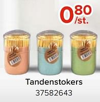 Promoties Tandenstokers - Huismerk - Euroshop - Geldig van 03/05/2024 tot 09/06/2024 bij Euro Shop