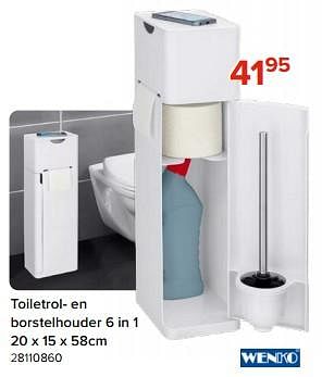 Promotions Toiletrol- en borstelhouder 6 in 1 - Wenko - Valide de 03/05/2024 à 09/06/2024 chez Euro Shop