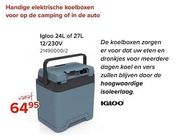 Promotions Handige elektrische koelboxen - Igloo - Valide de 03/05/2024 à 09/06/2024 chez Euro Shop