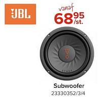 Promoties Jbl subwoofer - JBL - Geldig van 03/05/2024 tot 09/06/2024 bij Euro Shop