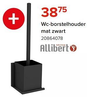 Promotions Wc-borstelhouder mat zwart - Allibert - Valide de 03/05/2024 à 09/06/2024 chez Euro Shop