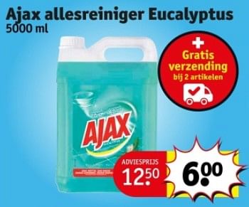 Promotions Ajax allesreiniger eucalyptus - Ajax - Valide de 07/05/2024 à 12/05/2024 chez Kruidvat