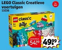 Promoties Lego classic creatieve voertuigen - Lego - Geldig van 07/05/2024 tot 12/05/2024 bij Kruidvat