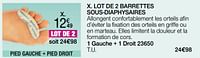 Promotions Lot de 2 barrettes sous-diaphysaires - Epitact - Valide de 01/05/2024 à 30/06/2024 chez Damart