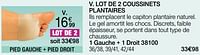 Promotions Lot de 2 coussinets plantaires - Epitact - Valide de 01/05/2024 à 30/06/2024 chez Damart