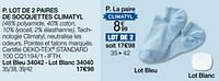 Promotions Lot de 2 paires de socquettes climatyl - Produit Maison - Damart - Valide de 01/05/2024 à 30/06/2024 chez Damart