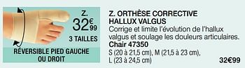 Promotions Orthèse corrective hallux valgus - Epitact - Valide de 01/05/2024 à 30/06/2024 chez Damart
