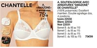 Promotions Soutien-gorge avec armatures amazone de chantelle - Chantelle - Valide de 01/05/2024 à 30/06/2024 chez Damart