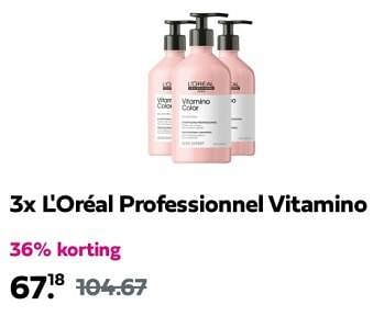 Promoties 3x loreéal professionnel vitamino - L'Oreal Paris - Geldig van 09/05/2024 tot 11/05/2024 bij Plein