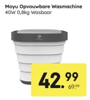 Promoties Moyu opvouwbare wasmachine - Huismerk - Ochama - Geldig van 05/05/2024 tot 18/05/2024 bij Ochama