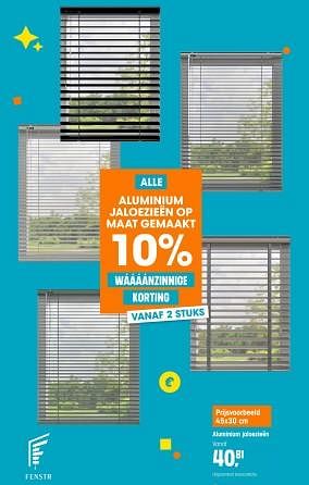 Promoties Aluminium jaloezieen - Huismerk - Kwantum - Geldig van 06/05/2024 tot 26/05/2024 bij Kwantum