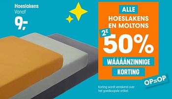 Promoties Hoeslakens - Huismerk - Kwantum - Geldig van 06/05/2024 tot 26/05/2024 bij Kwantum