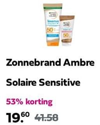 Zonnebrand ambre solaire sensitive-Garnier