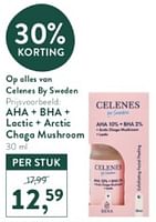 Promoties Aha + bha + lactic + arctic chaga mushroom - Sweden - Geldig van 05/05/2024 tot 12/05/2024 bij Holland & Barret