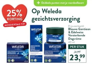 Promotions Blauwe gentiaan + edelweiss versterkende dagcrème - Weleda - Valide de 05/05/2024 à 12/05/2024 chez Holland & Barret