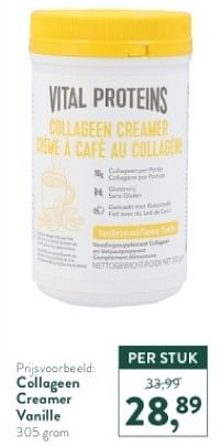 Promotions Collageen creamer vanille - Vital Proteins  - Valide de 05/05/2024 à 12/05/2024 chez Holland & Barret