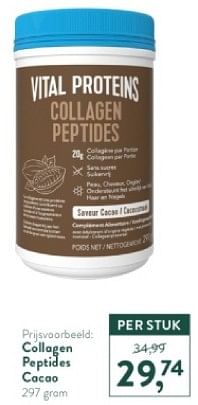 Promotions Collagen peptides cacao - Vital Proteins  - Valide de 05/05/2024 à 12/05/2024 chez Holland & Barret