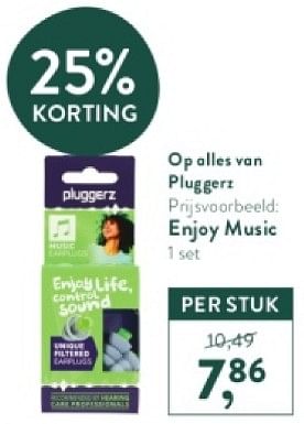 Promoties Enjoy music - Pluggerz - Geldig van 05/05/2024 tot 12/05/2024 bij Holland & Barret